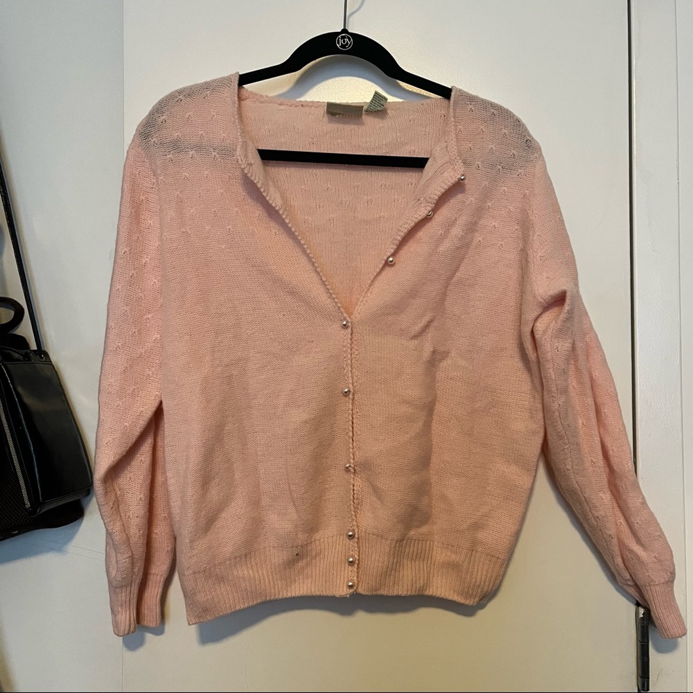 Vintage Pink Cardigan